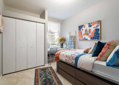 Example Bedroom at Cadence at Southern University's Student Apartments in Baton Rouge