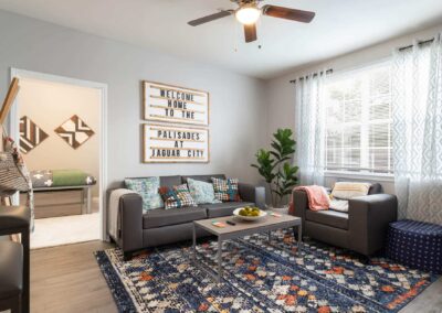 Living Room at Cadence at Southern University's Student Apartments in Baton Rouge